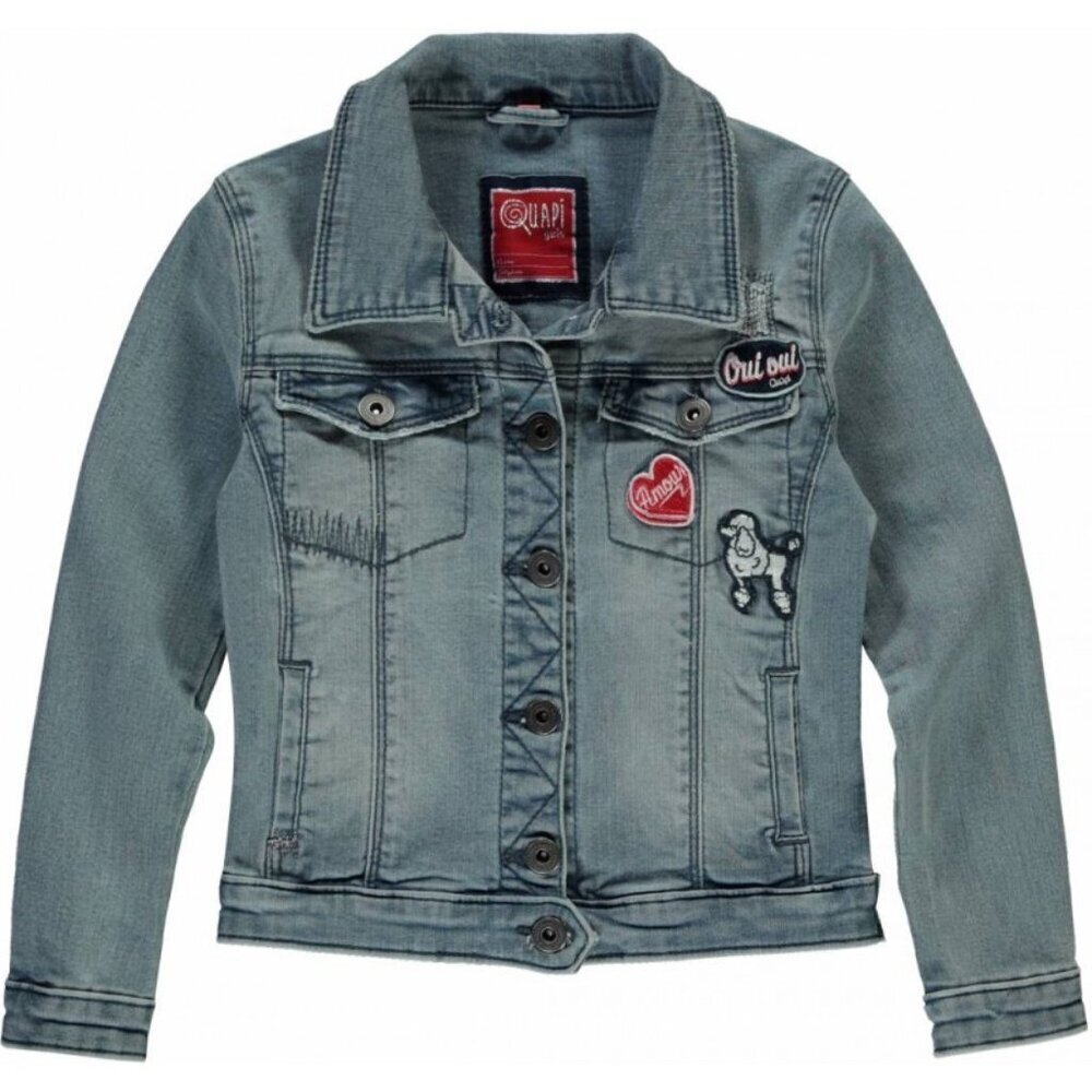 NWT Quapi jeans jacket with crests size 4